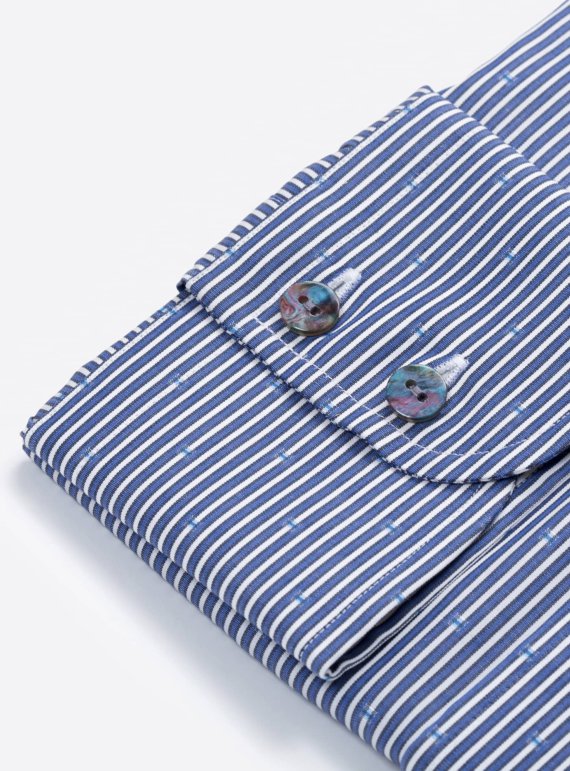mouw-fijn-gestreept-blauw-herenhemd-maatkleding