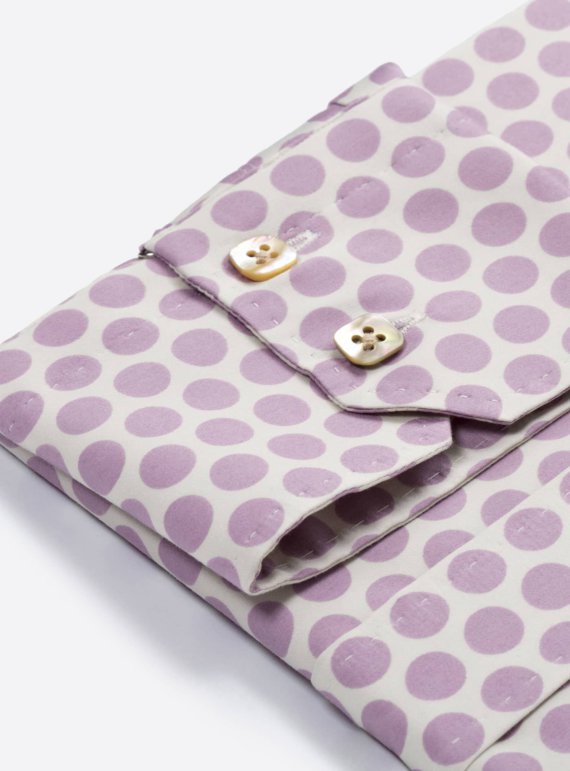 mouw-paarse-bollenprint-herenhemd-maatkleding