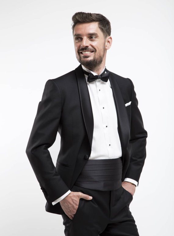 Zwarte Ceremoniekledij met Strik Kopen? smoking op maat Herenkleding